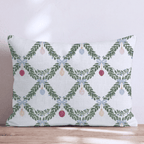 Garland Gala Throw Pillow throw pillow - Hillcroft Home