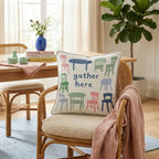 Gather Here Throw Pillow - Hillcroft Home