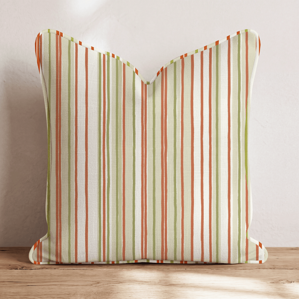 Gathere Here Stripes Throw Pillow - Hillcroft Home