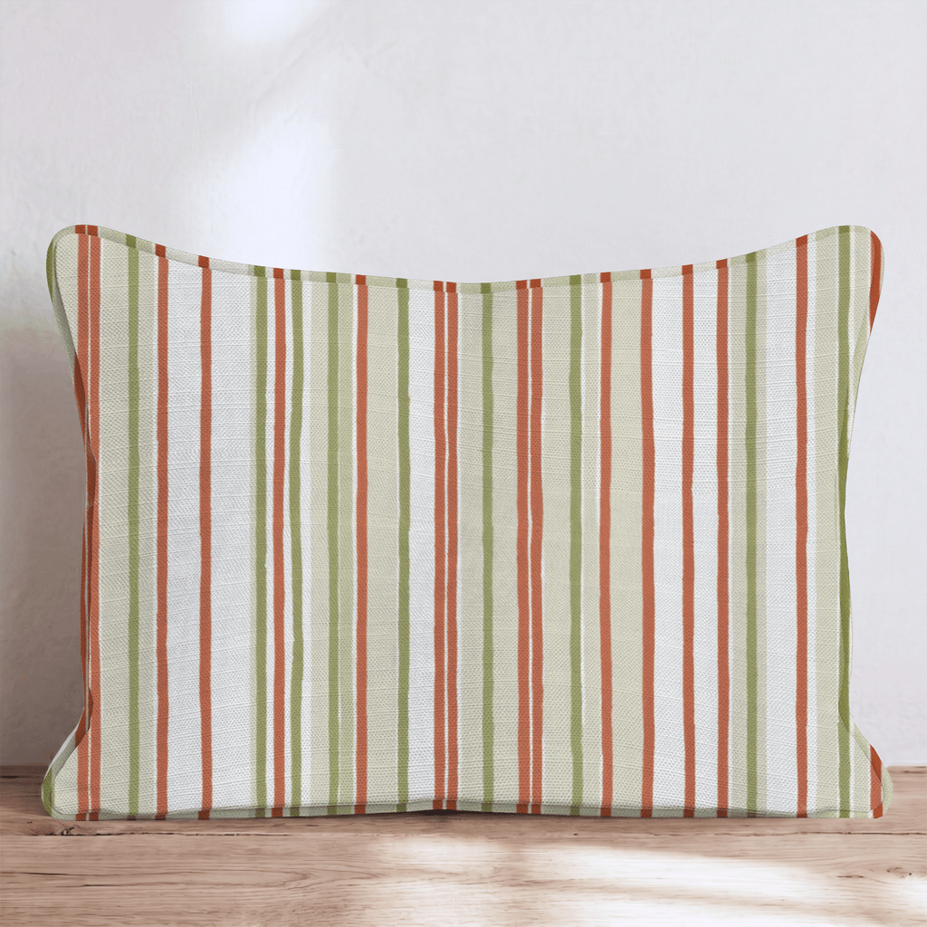Gathere Here Stripes Throw Pillow - Hillcroft Home
