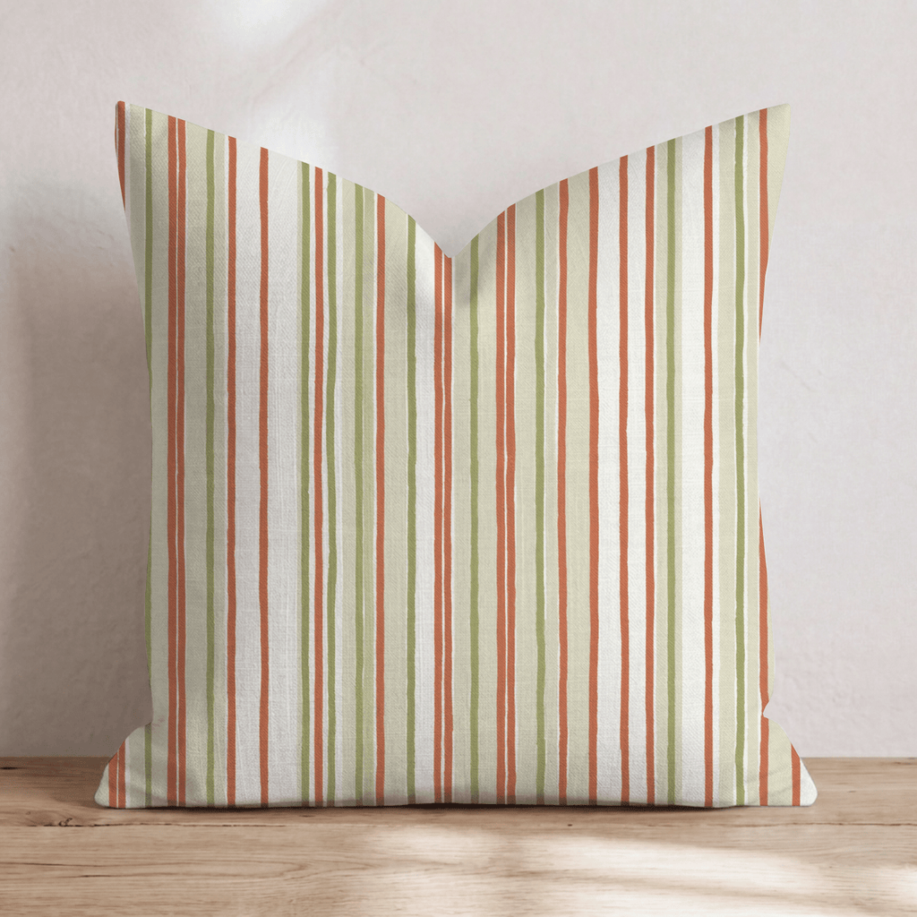 Gathere Here Stripes Throw Pillow - Hillcroft Home