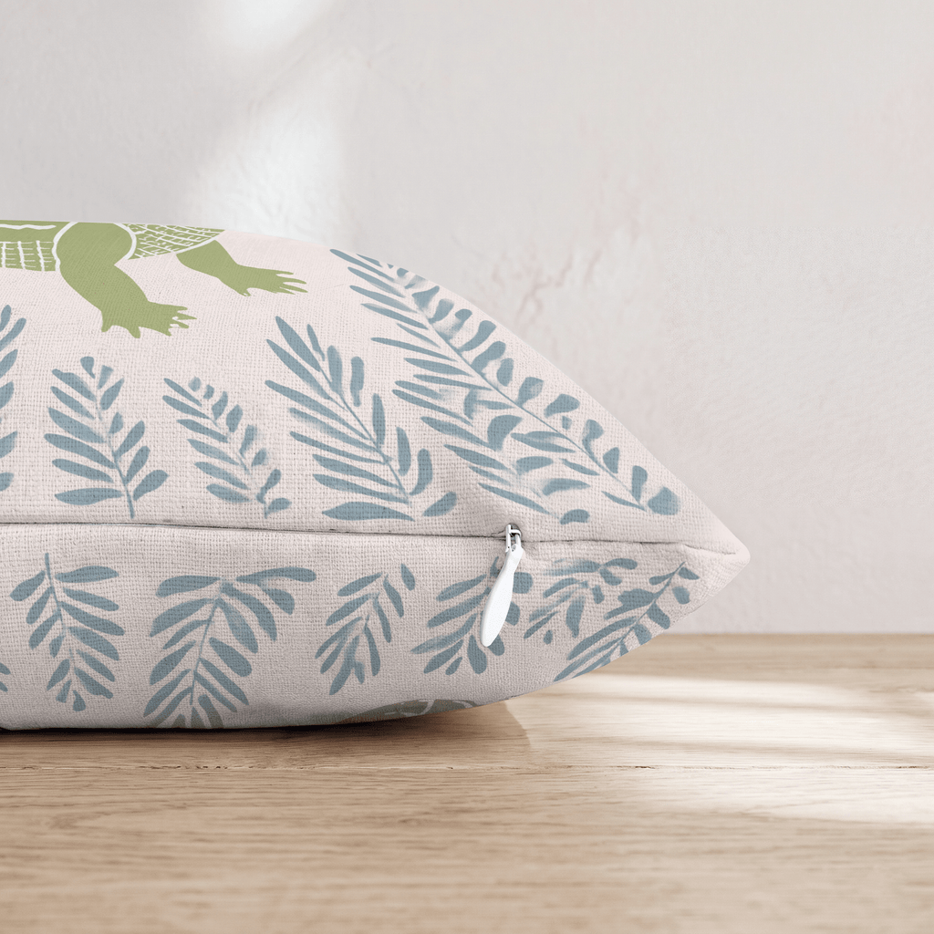 Gator Garden Throw Pillow - Hillcroft Home