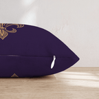 Geaux Fleur Throw Pillow - Hillcroft Home