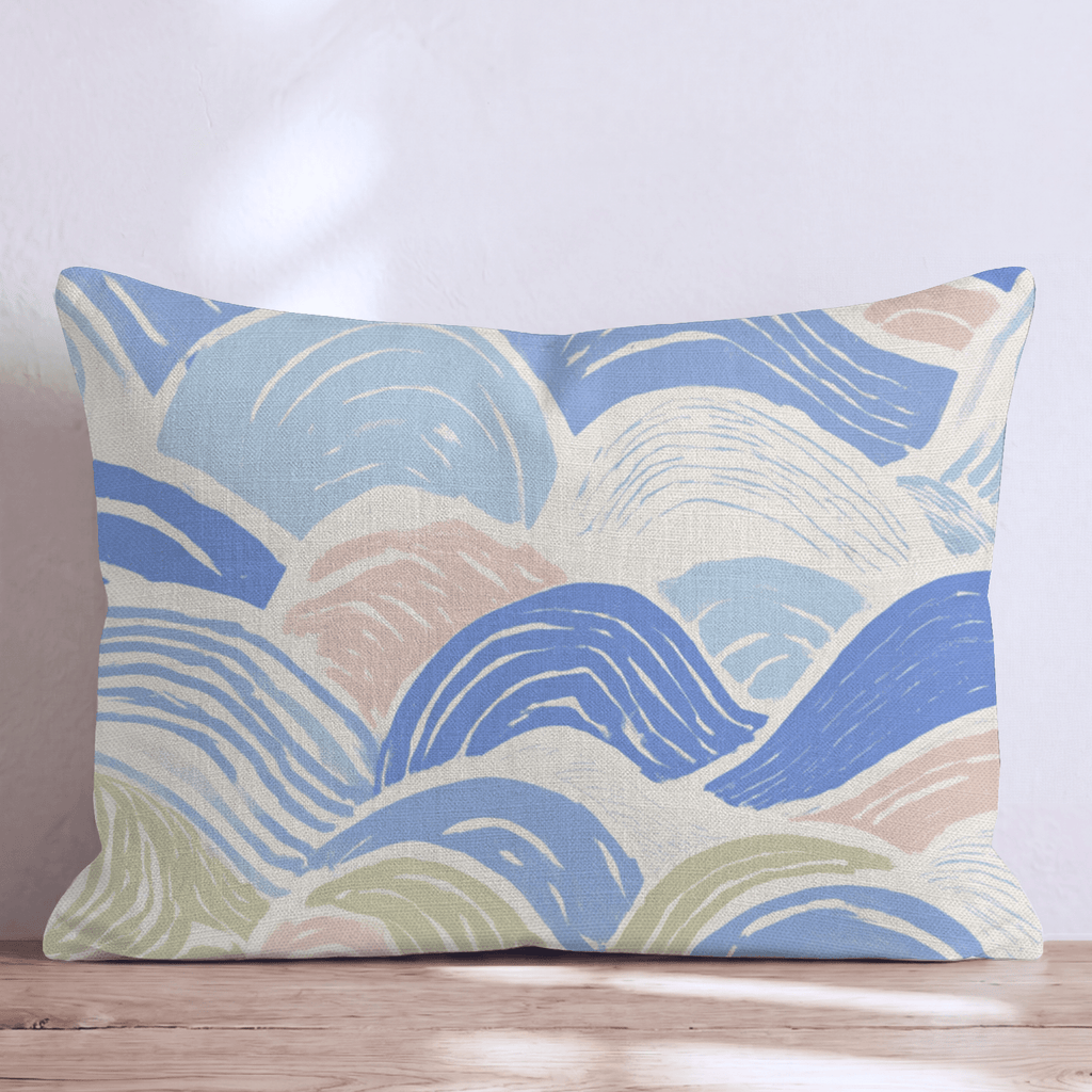 Gentle Waves Throw Pillow - Hillcroft Home