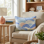 Gentle Waves Throw Pillow - Hillcroft Home