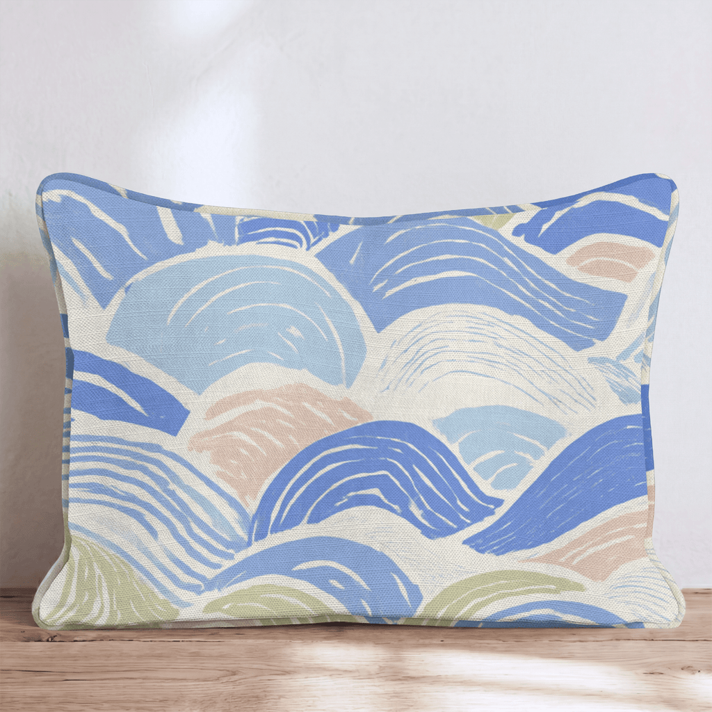 Gentle Waves Throw Pillow - Hillcroft Home