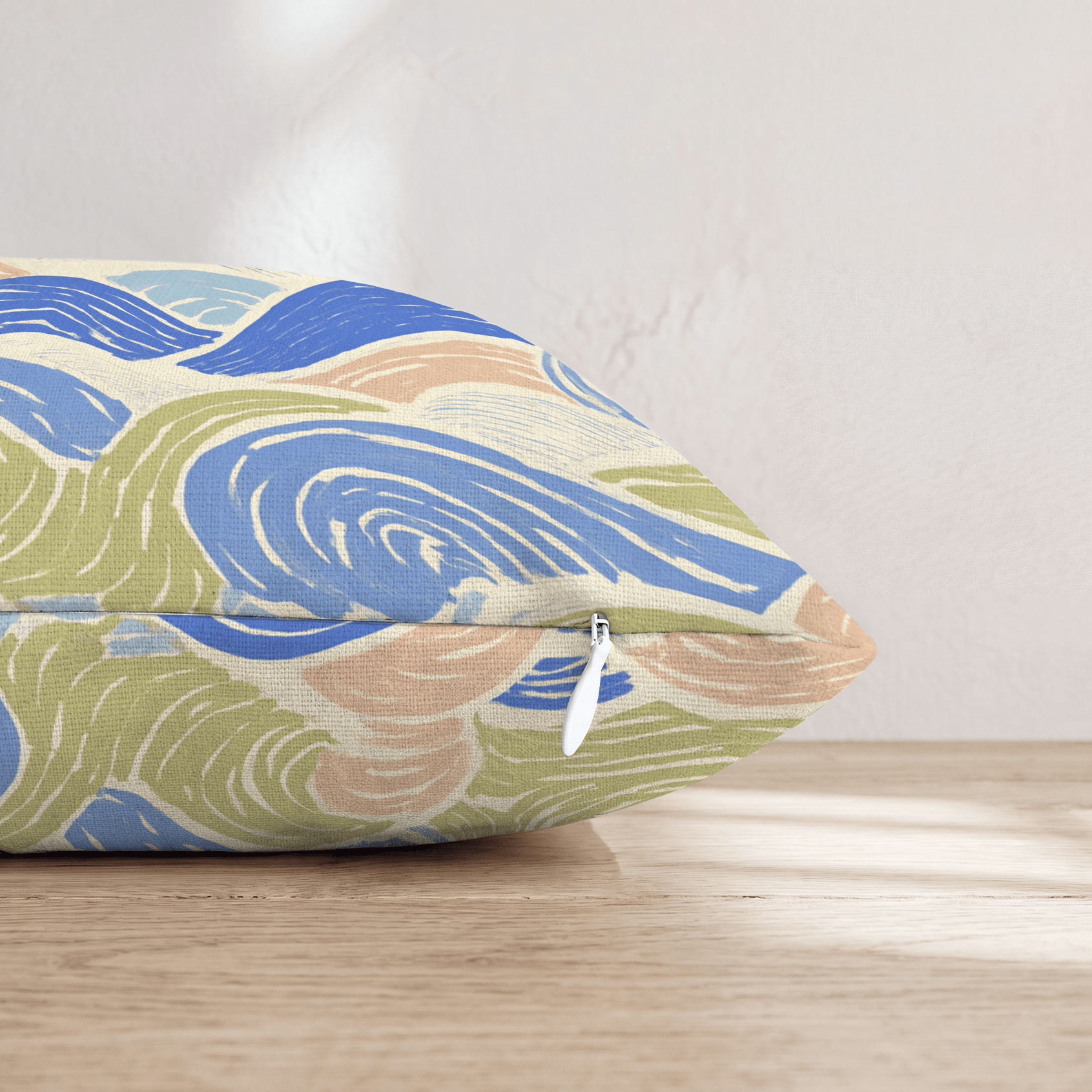 Gentle Waves Throw Pillow - Hillcroft Home
