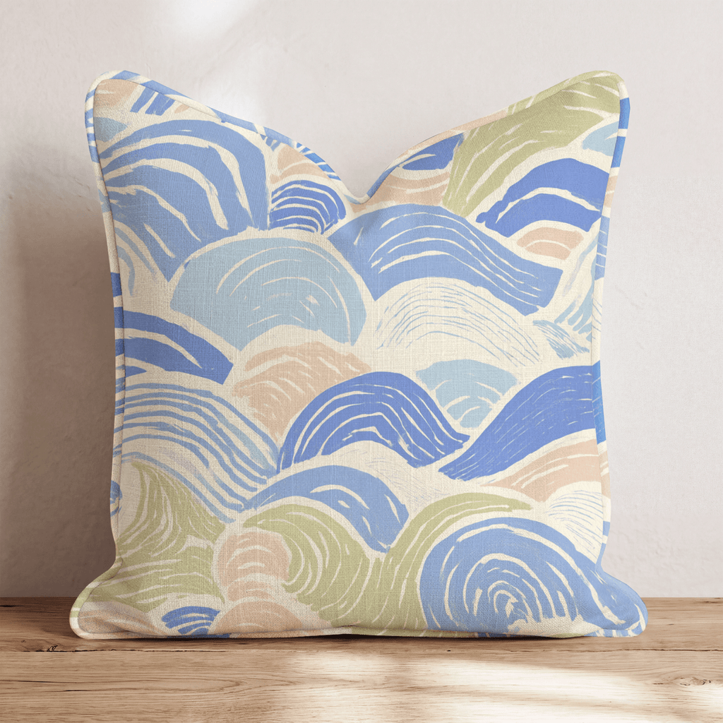 Gentle Waves Throw Pillow - Hillcroft Home