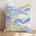 Gentle Waves Throw Pillow - Hillcroft Home