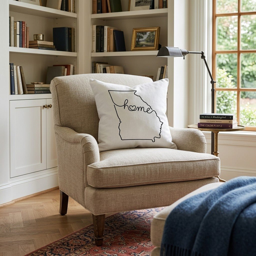 Georgia Home Throw Pillow - Hillcroft Home