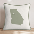 Georgia State Capital Throw Pillow - Hillcroft Home