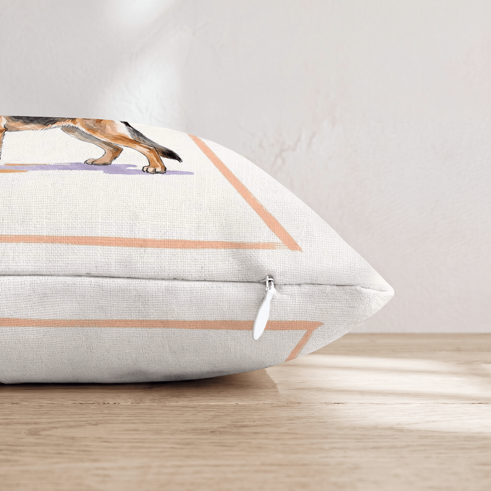German Shepherd Lager Throw Pillow - Hillcroft Home