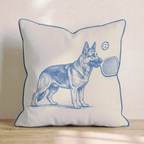 German Shepherd Pickleball Throw Pillow - Hillcroft Home