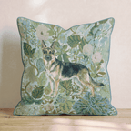 German Shepherd Power Throw Pillow - Hillcroft Home