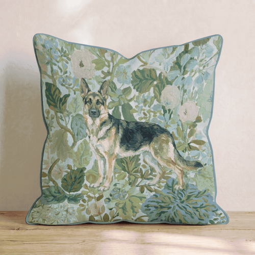 German Shepherd Power Throw Pillow - Hillcroft Home