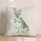 German Shepherd Throw Pillow - Hillcroft Home