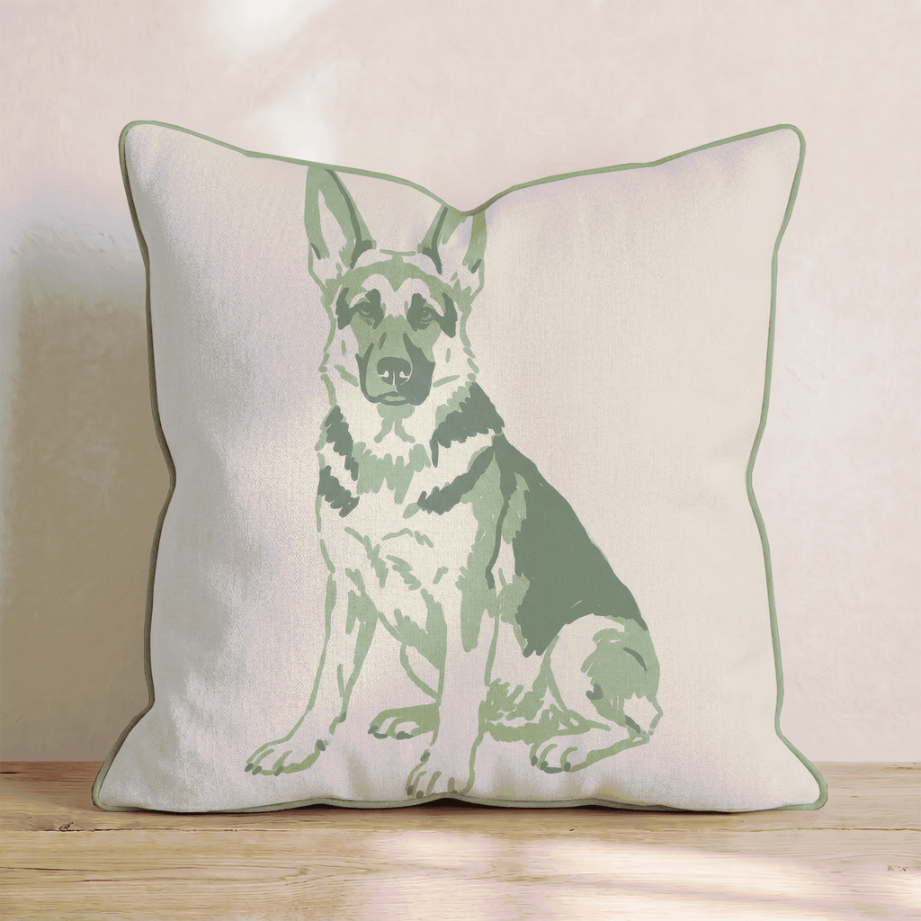 German Shepherd Throw Pillow - Hillcroft Home