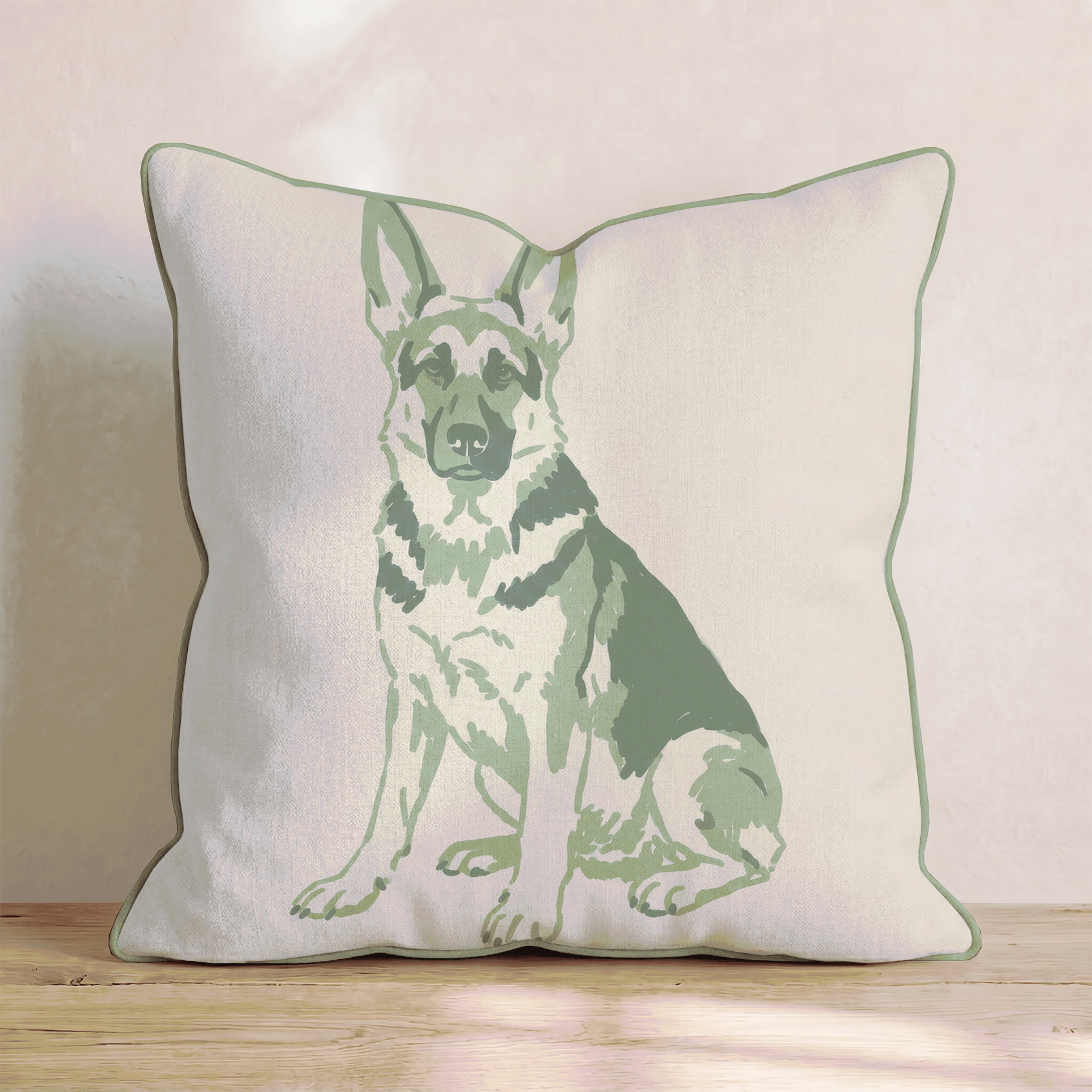 German Shepherd Throw Pillow - Hillcroft Home