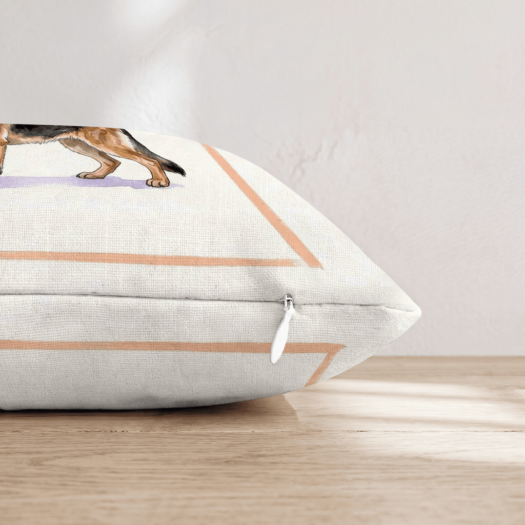 German Shepherd Tumbler Throw Pillow - Hillcroft Home