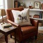 German Shorthaired Pointer Lager Throw Pillow - Hillcroft Home