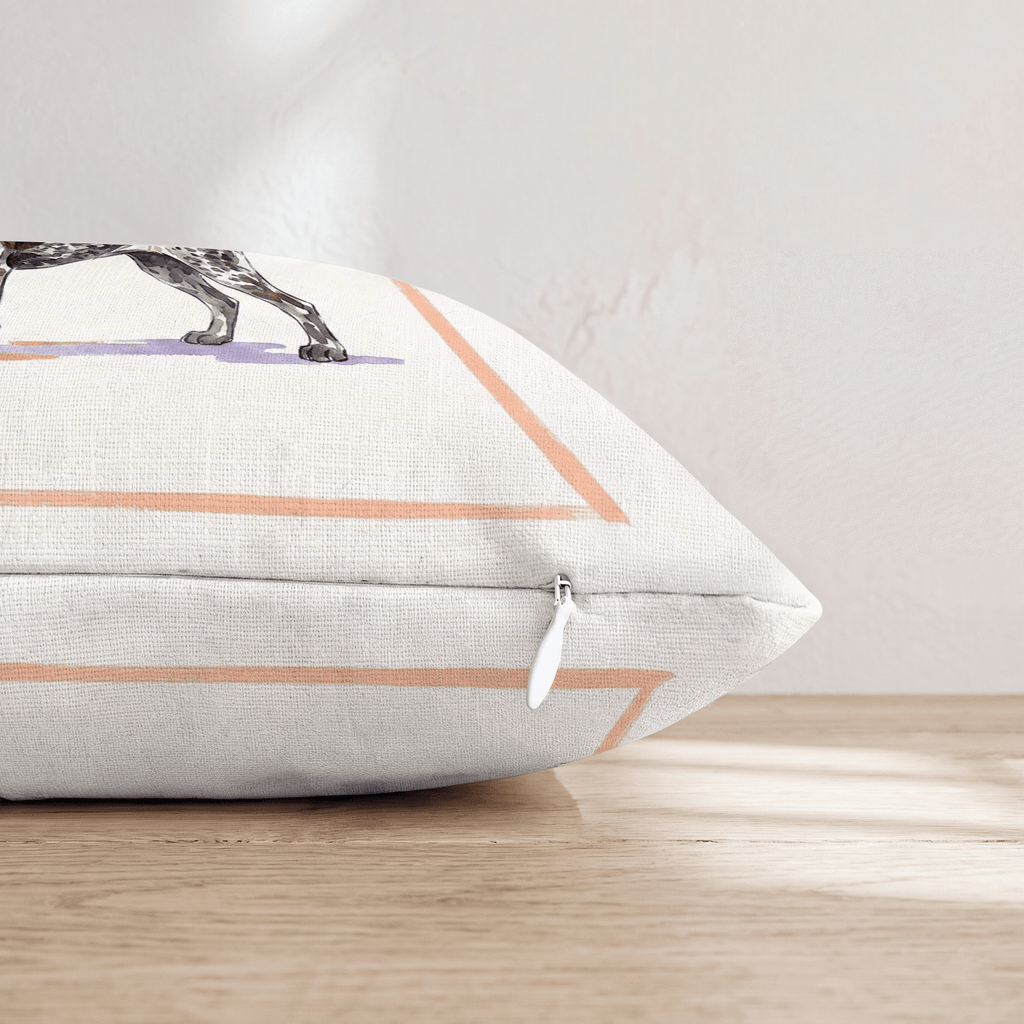 German Shorthaired Pointer Lager Throw Pillow - Hillcroft Home