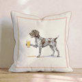 German Shorthaired Pointer Lager Throw Pillow - Hillcroft Home