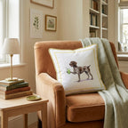German Shorthaired Pointer Matcha Throw Pillow - Hillcroft Home