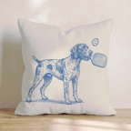 German Shorthaired Pointer Pickleball Throw Pillow - Hillcroft Home