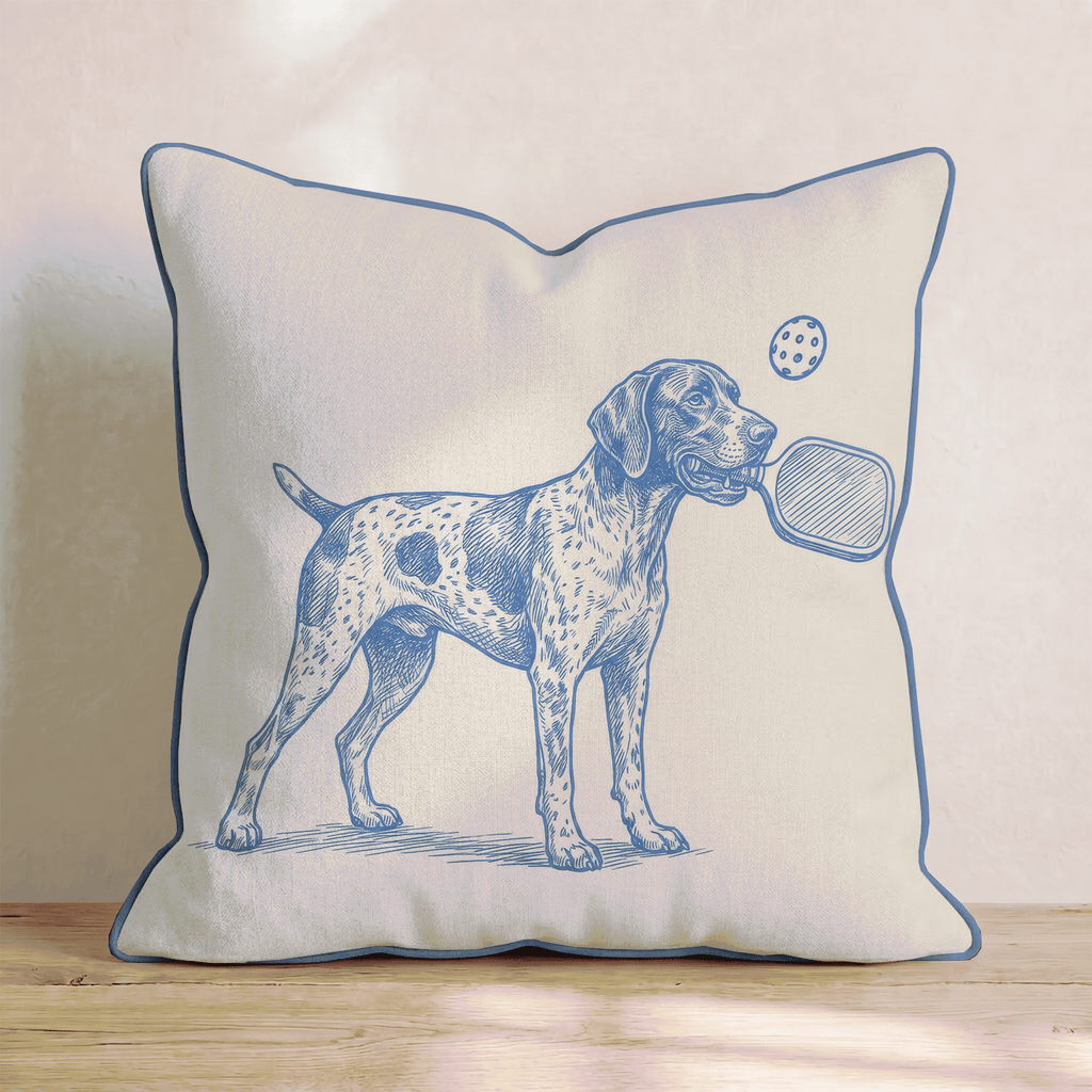 German Shorthaired Pointer Pickleball Throw Pillow - Hillcroft Home