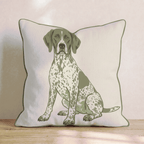 German Shorthaired Pointer_ Throw Pillow - Hillcroft Home