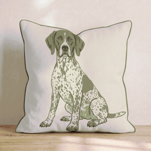 German Shorthaired Pointer_ Throw Pillow - Hillcroft Home