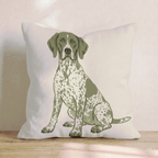 German Shorthaired Pointer_ Throw Pillow - Hillcroft Home