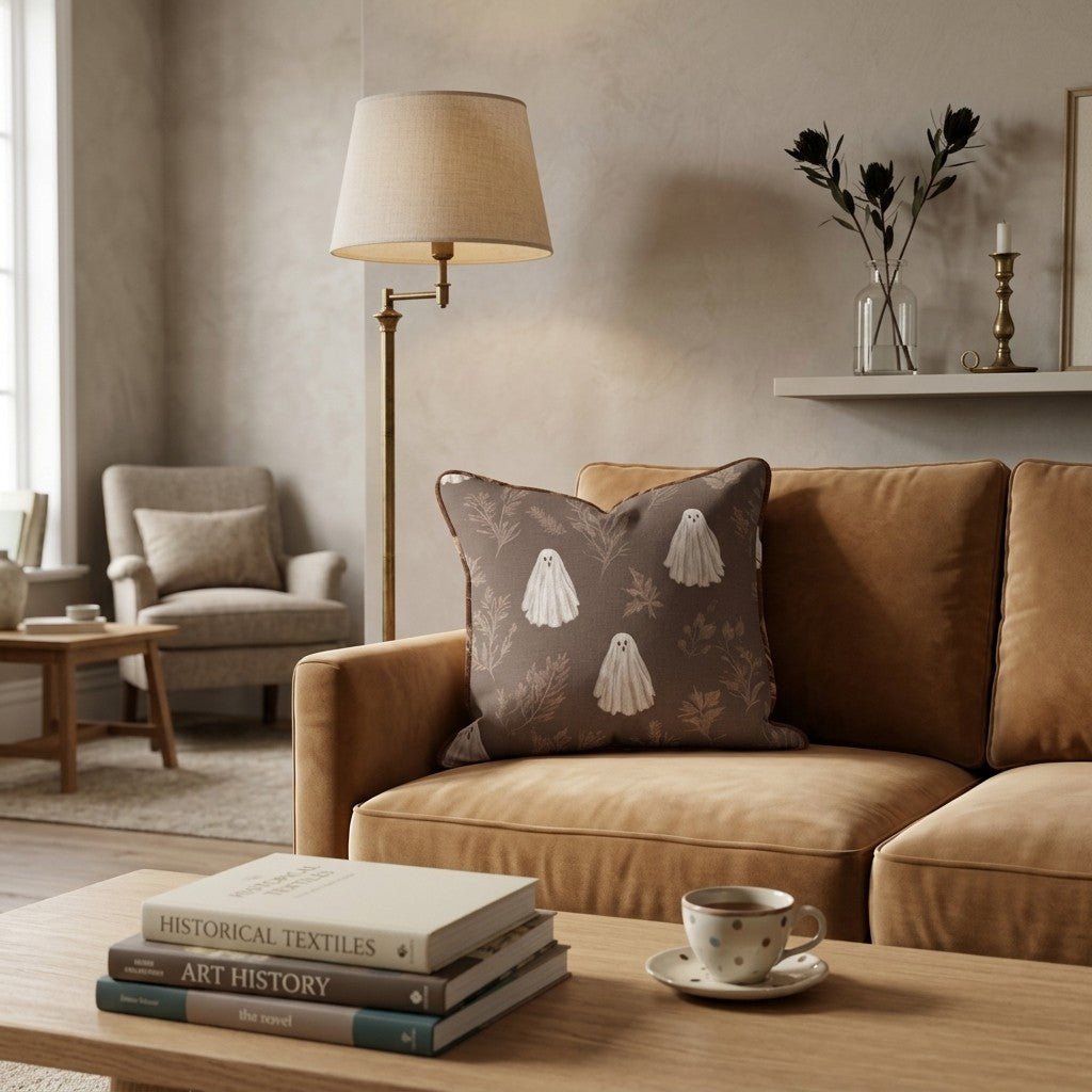 Ghost Garden Throw Pillow - Hillcroft Home