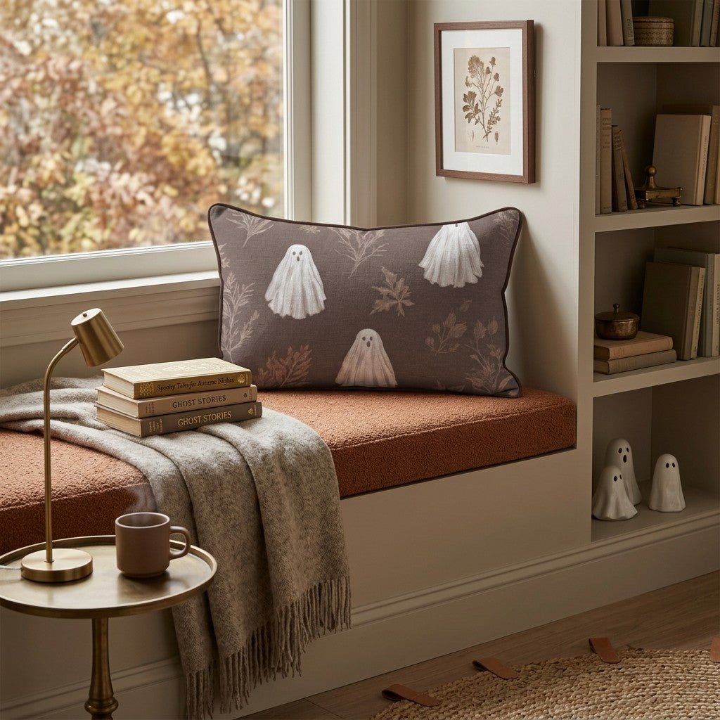 Ghost Garden Throw Pillow - Hillcroft Home