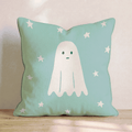 Ghost Stars Mint Throw Pillow - Hillcroft Home
