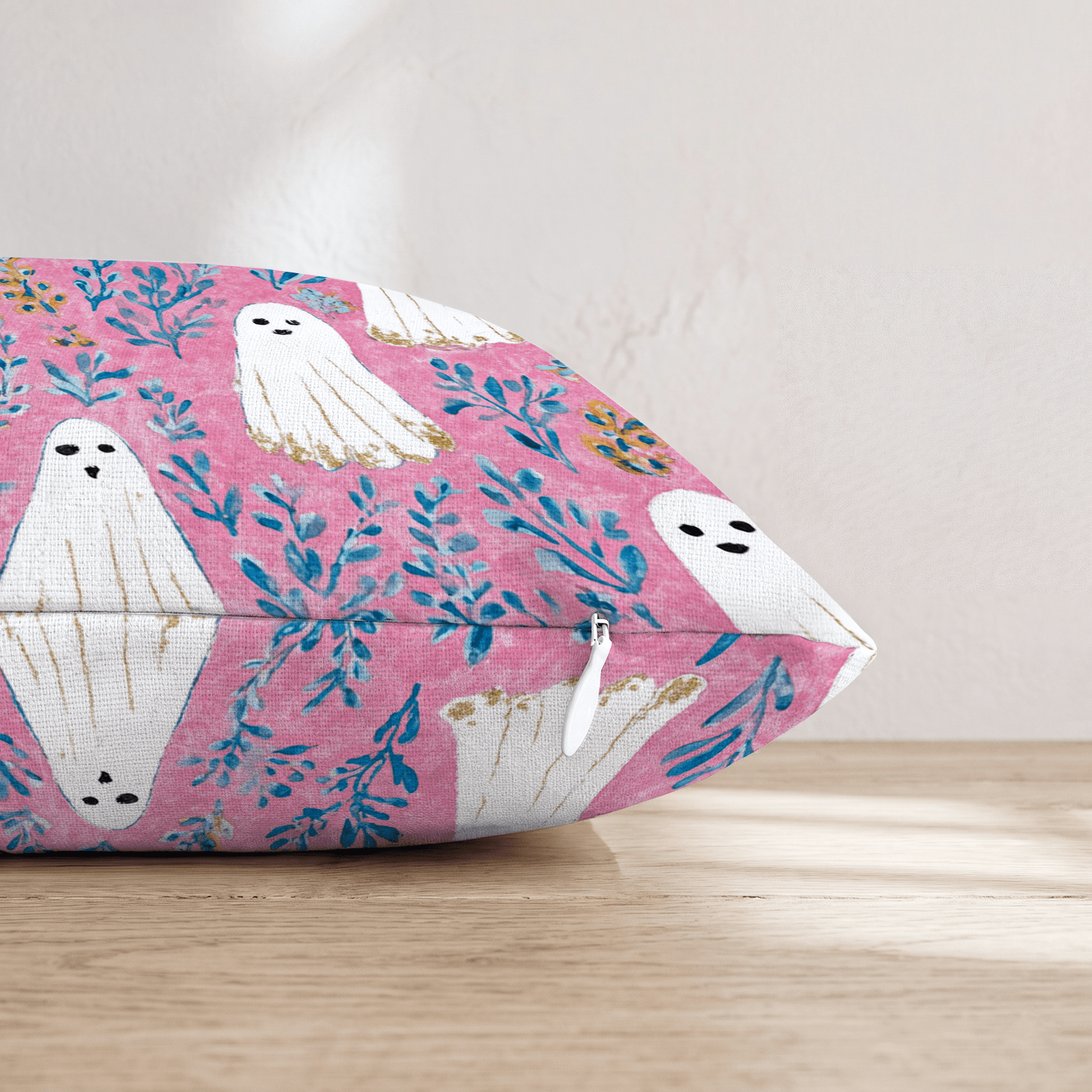 Ghost Toile Throw Pillow - Hillcroft Home