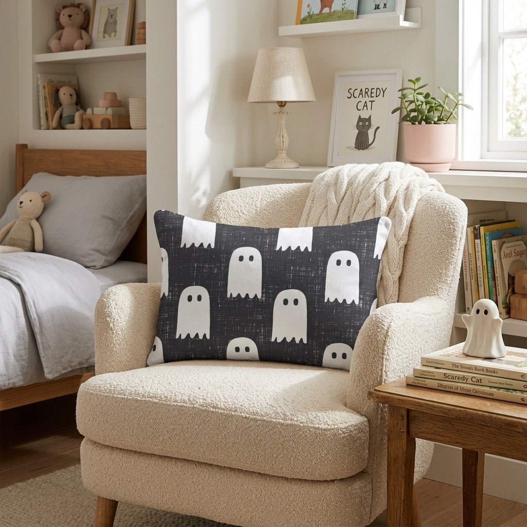 Ghosts In The Dark Throw Pillow - Hillcroft Home