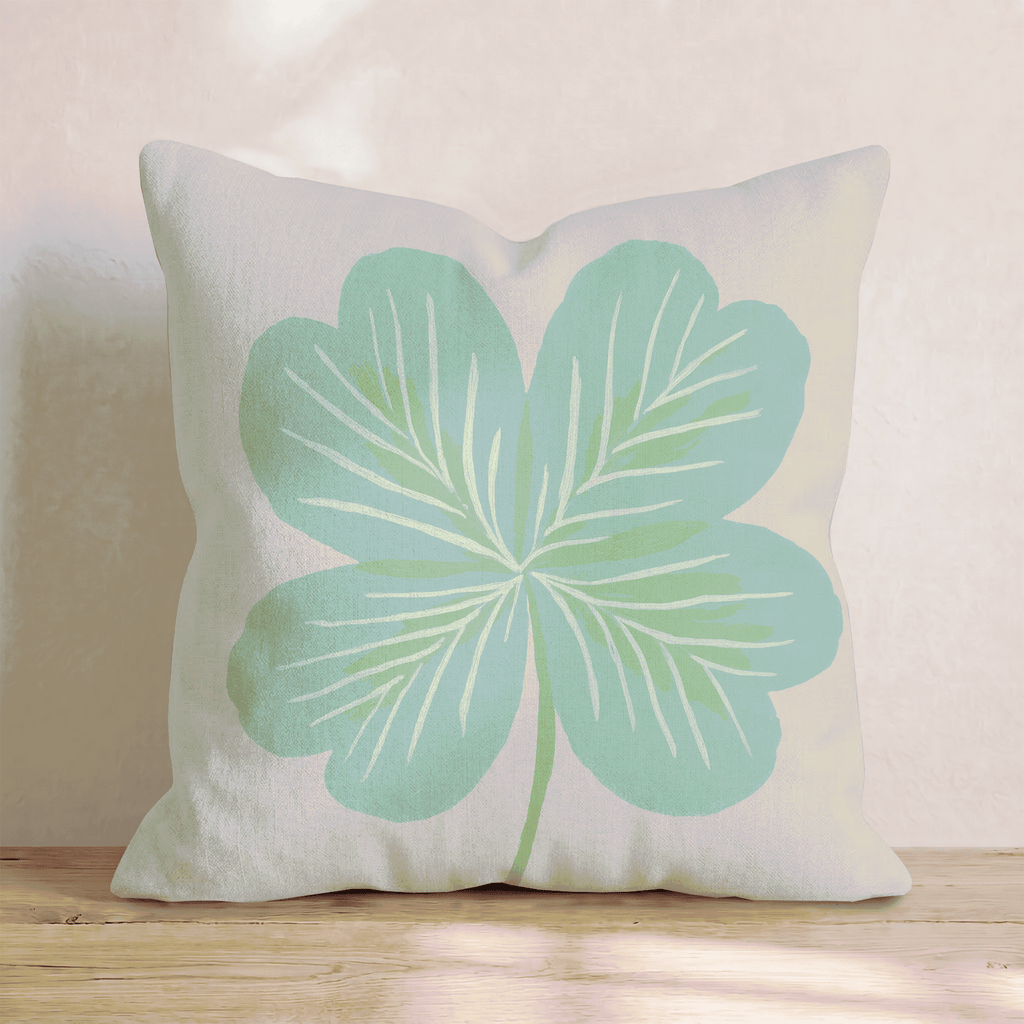 Giant Clover Soft Throw Pillow - Hillcroft Home
