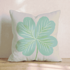 Giant Clover Soft Throw Pillow - Hillcroft Home