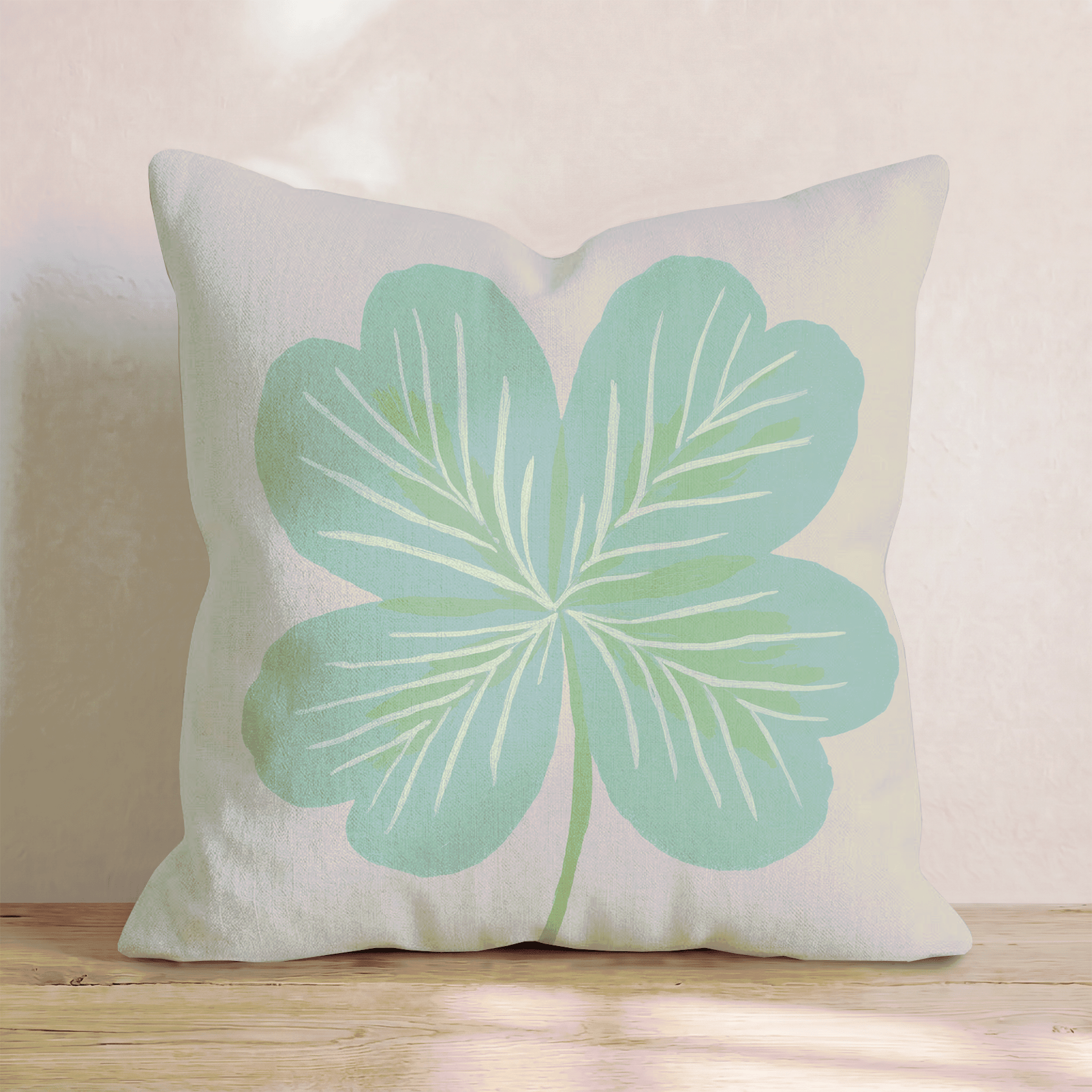 Giant Clover Soft Throw Pillow - Hillcroft Home