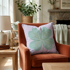 Giant Clover Soft Throw Pillow - Hillcroft Home