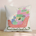 Gift Sleigh Throw Pillow - Hillcroft Home