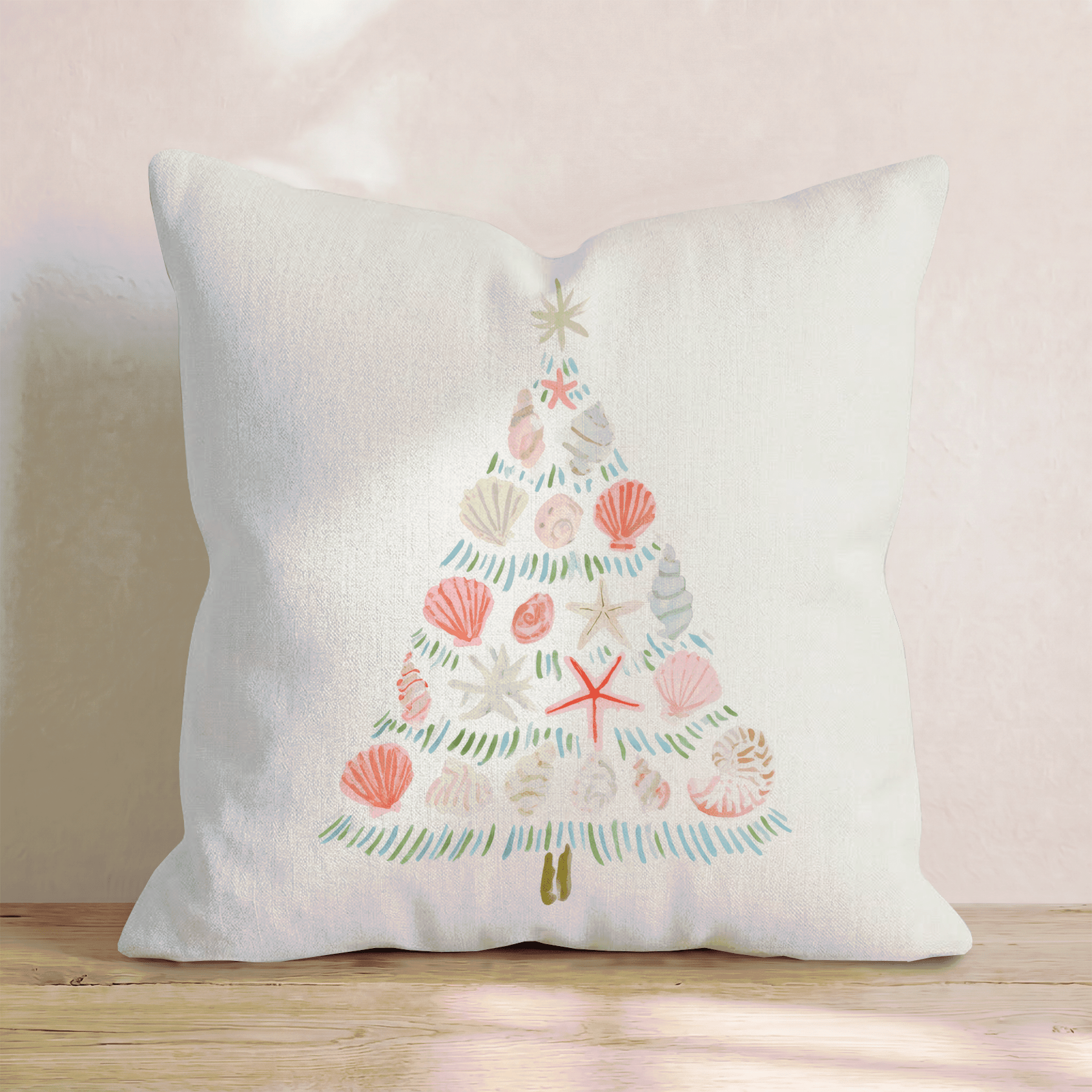 Gift Wrapped Tree Throw Pillow - Hillcroft Home