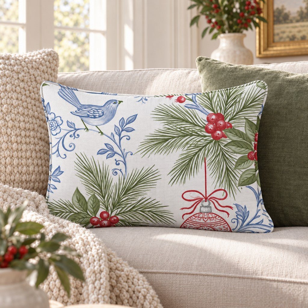 Gilded Bauble Throw Pillow throw pillow - Hillcroft Home