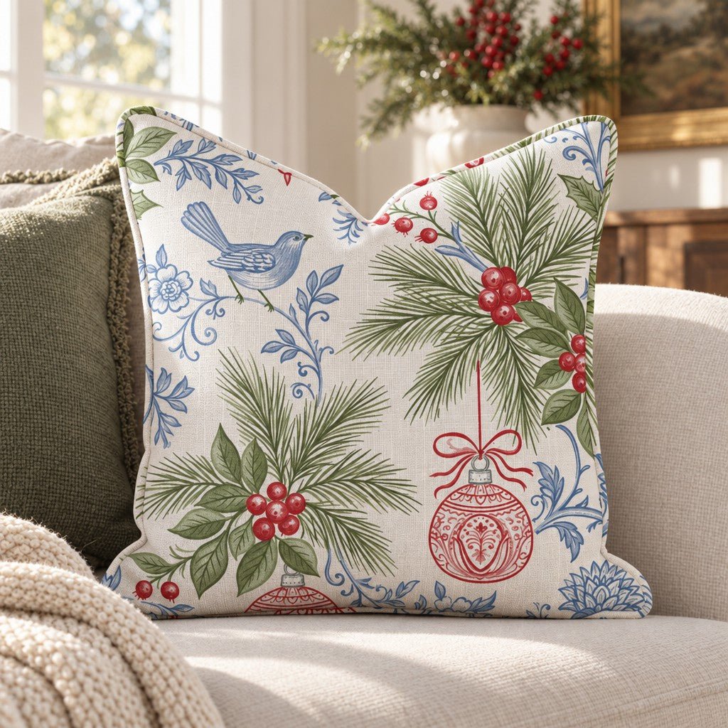 Gilded Bauble Throw Pillow throw pillow - Hillcroft Home