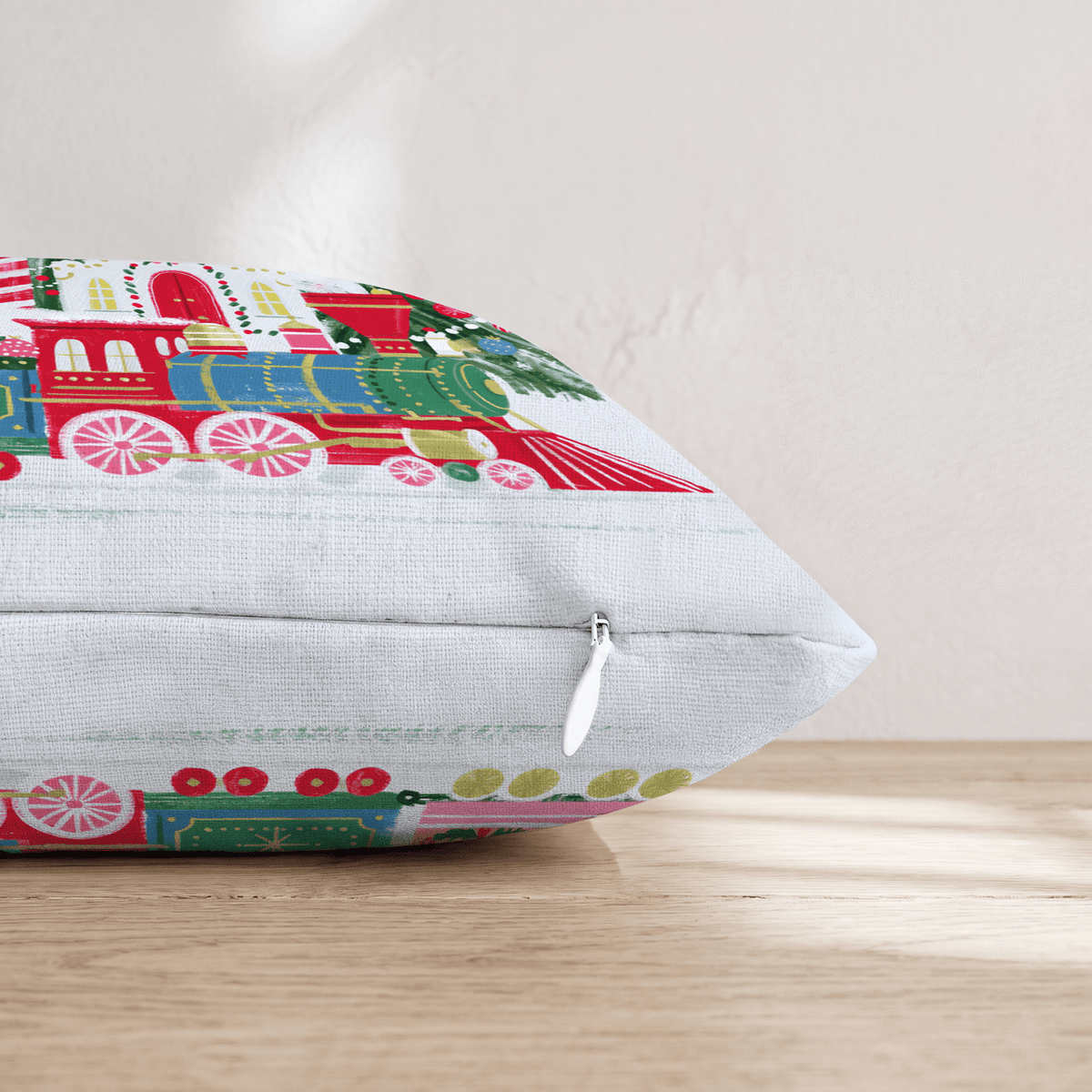 Gingerbread Village Express Throw Pillow - Hillcroft Home