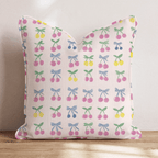Gingham Berries Throw Pillow - Hillcroft Home