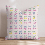 Gingham Berries Throw Pillow - Hillcroft Home