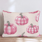 Gingham Gourds Throw Pillow - Hillcroft Home