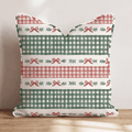 Gingham & Mistletoe Throw Pillow throw pillow - Hillcroft Home